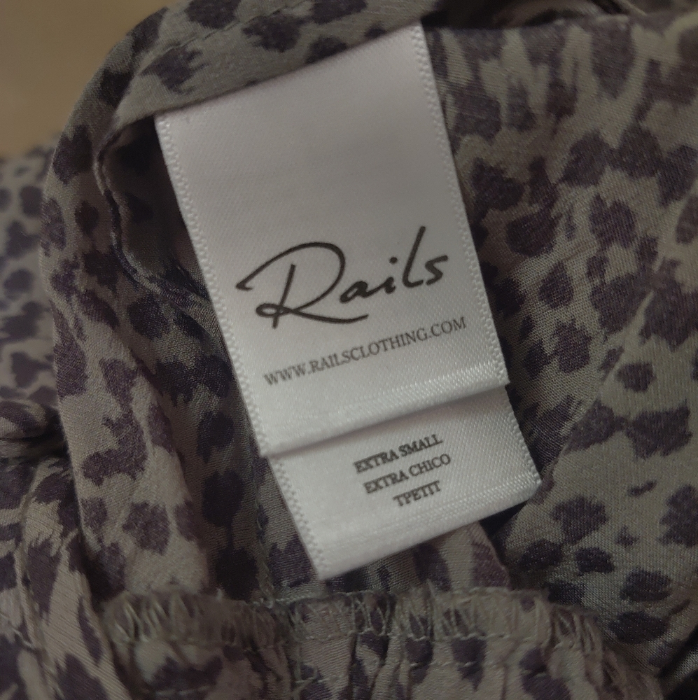 Rails Sophia Olive Lynx Romper Xs - image 4